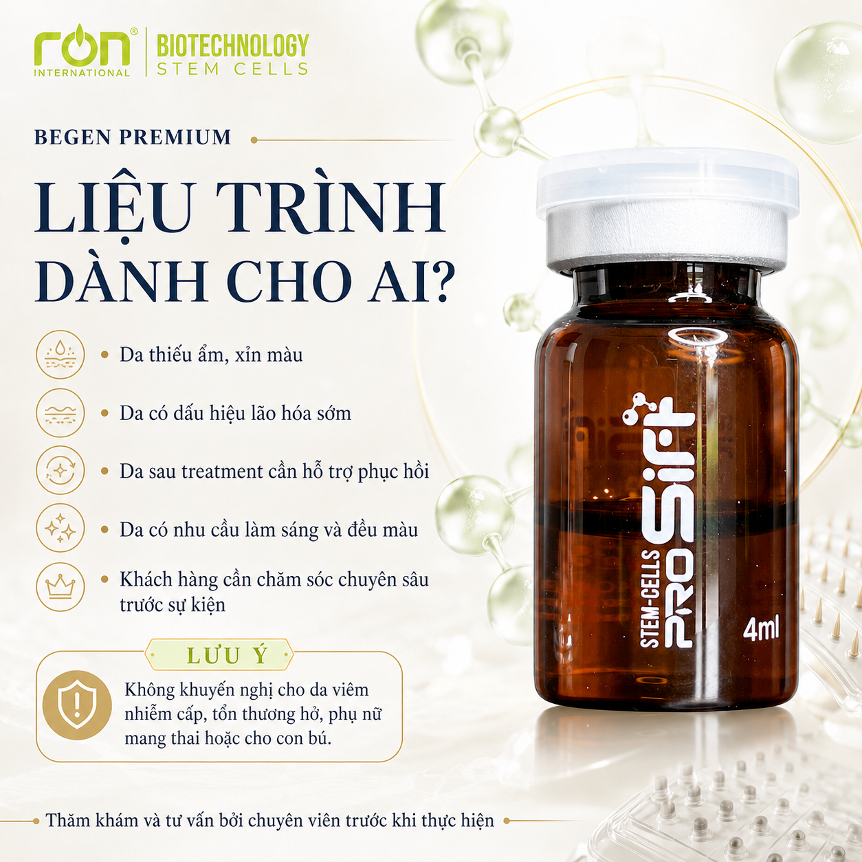PROSIRT/ Tế Bào Gốc Điều Trị Sắc Tố, Trẻ Hóa, Trắng Da, Căng Bóng 4ml/lọ